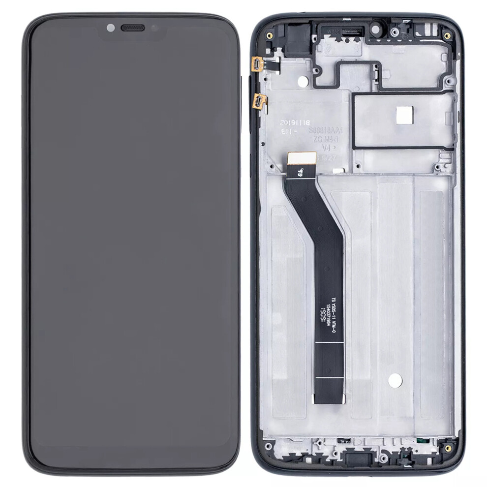 (Black) For Motorola Moto G7 Power Xt1955 Grade C Lcd Screen And Digitizer Assembly+Frame Replacement Part (Without Logo) Black 6914276191789
