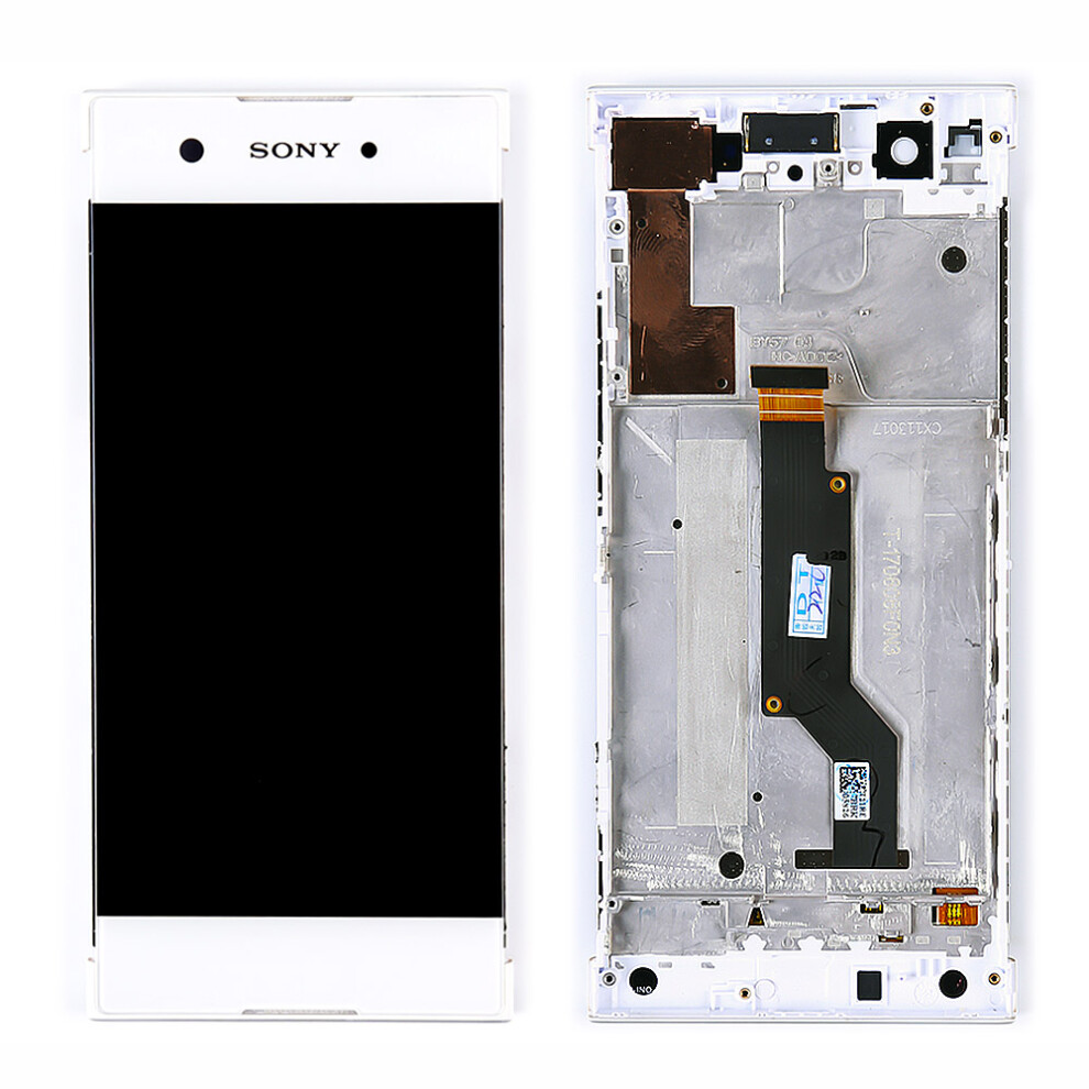 (White) Lcd Screen And Digitizer Assembly With Frame For Sony Xperia Xa1 White 6914273986548