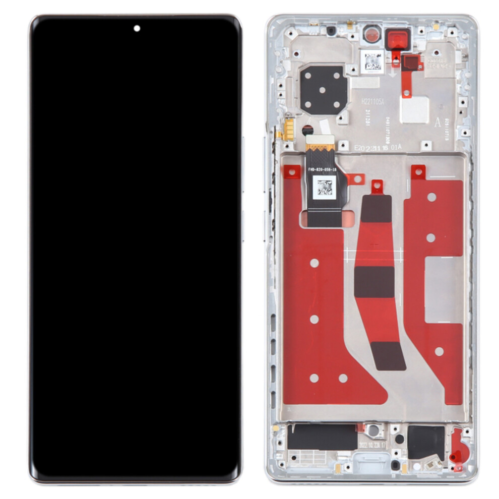 (Silver) For Honor 80 5G Ann-An00 Oem Grade S Oled Screen And Digitizer Assembly+Frame (Without Logo) Silver 6914270703025