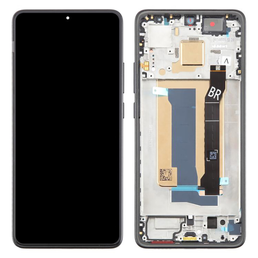 (Black) For Xiaomi Redmi Turbo 4 5G/Poco X7 Pro 5G Oem Grade S Amoled Screen And Digitizer Assembly+Frame (Without Logo) Black 6914273966946