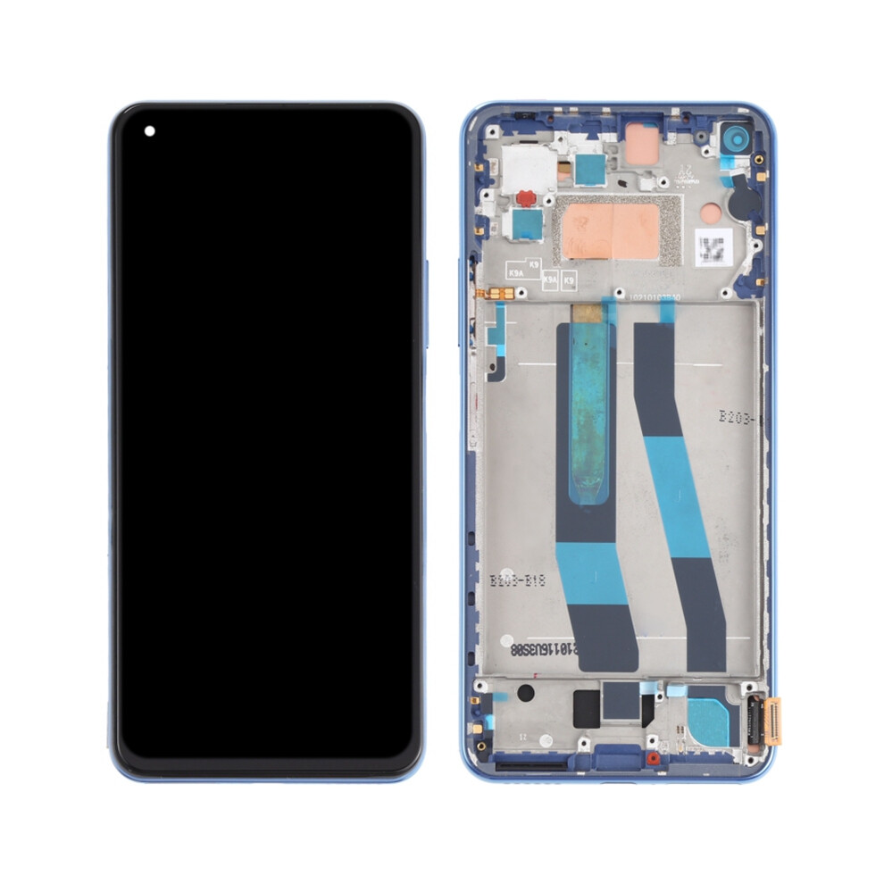 (Blue) For Xiaomi Mi 11 Lite 4G/5G Grade B Lcd Screen And Digitizer Assembly+Frame Part (Tft Technology) (Without Logo) Blue 6914272506242