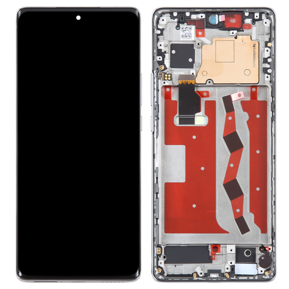 (Silver) For Huawei Nova 10 4G Oem Grade S Amoled Screen And Digitizer Assembly+Frame (Without Logo) Silver 6914277690717