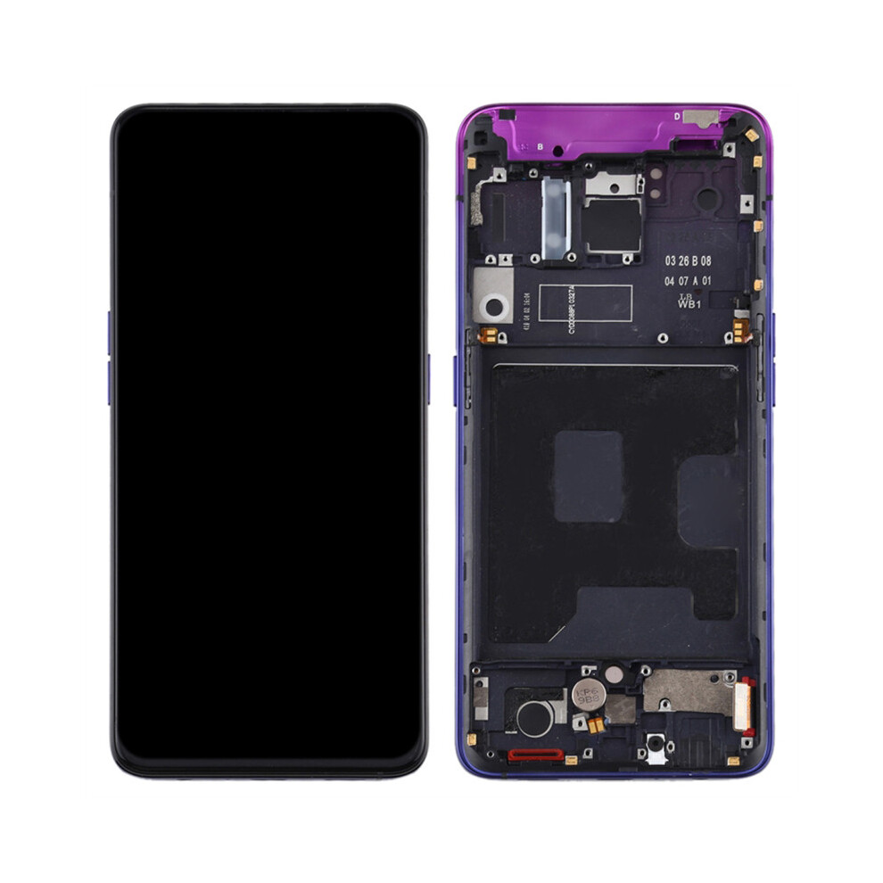 (Purple) For Oppo Reno/Reno 5G Grade C Lcd Screen And Digitizer Assembly+Frame Part (Tft Technology) (Without Logo) Purple 6914272540000