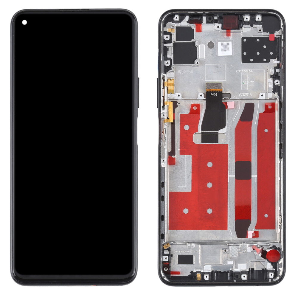 (Black) For Honor 30S/Huawei Nova 7 Se/P40 Lite 5G Grade B Lcd Screen And Digitizer Assembly+Frame (Without Logo) Black 6914274407448