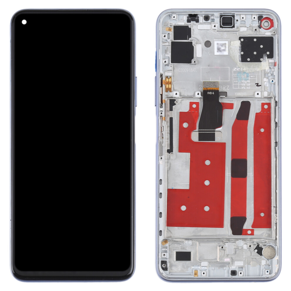 (Silver) For Honor 30S/Huawei Nova 7 Se/P40 Lite 5G Grade B Lcd Screen And Digitizer Assembly+Frame (Without Logo) Silver 6914275891260