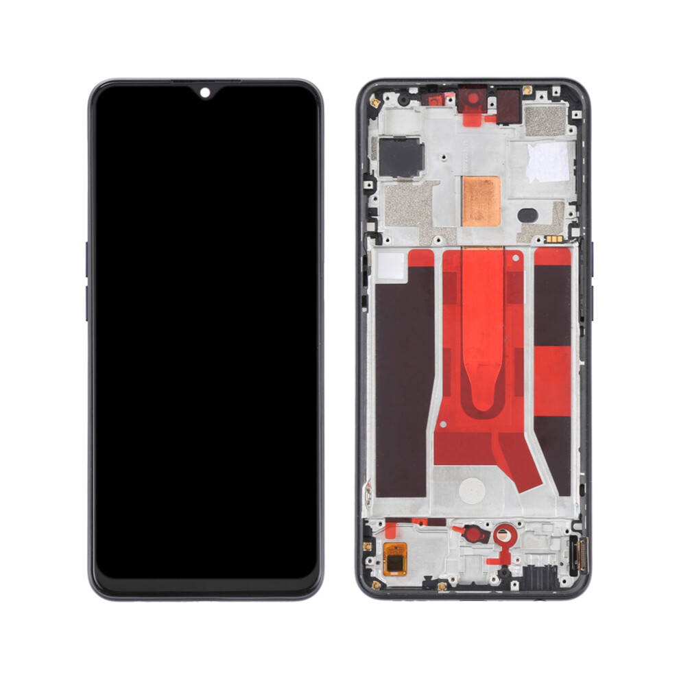 (Black) Grade C Lcd Screen+Frame For Oppo Reno3 5G/Reno3 Youth/F15/Find X2 Lite/K7 (2 Black 6914272839586
