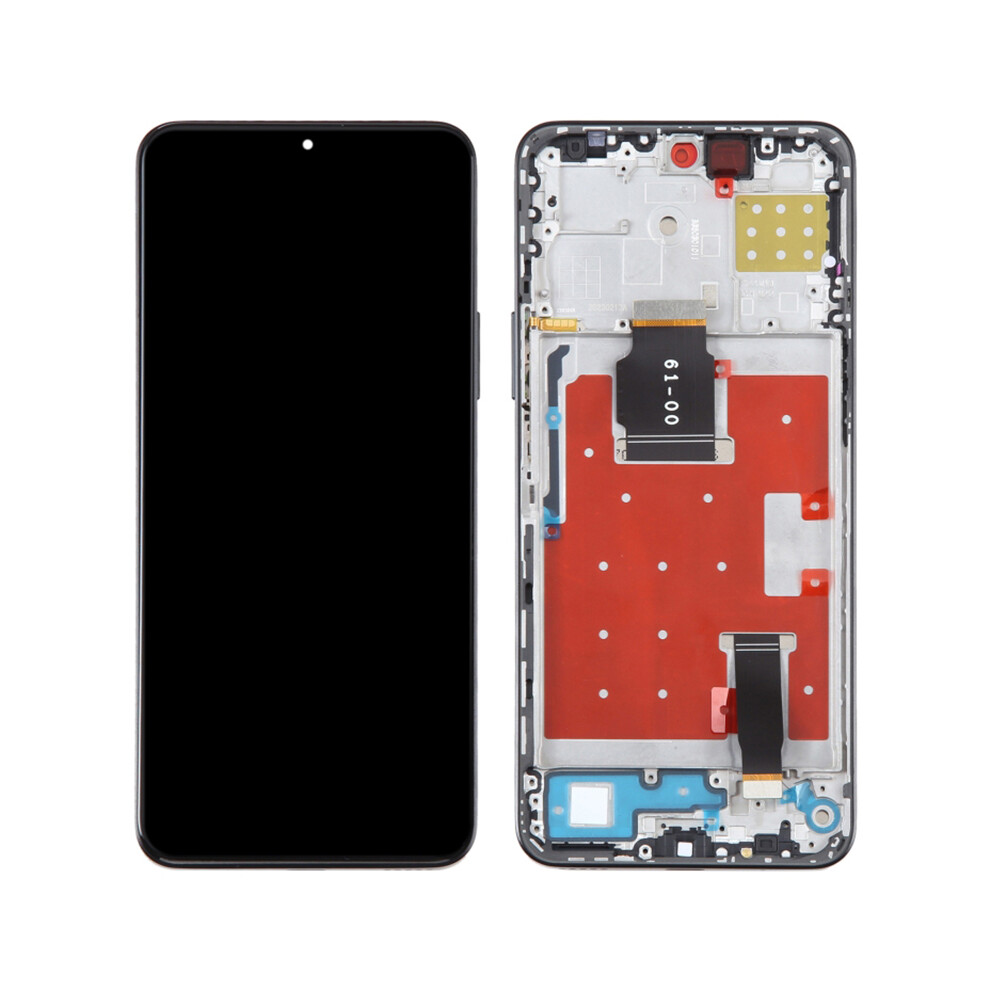 (Black) For Honor X8a 4G Oem Grade S Lcd Screen And Digitizer Assembly+Frame Replacement Part (Without Logo) Black 6914277353483