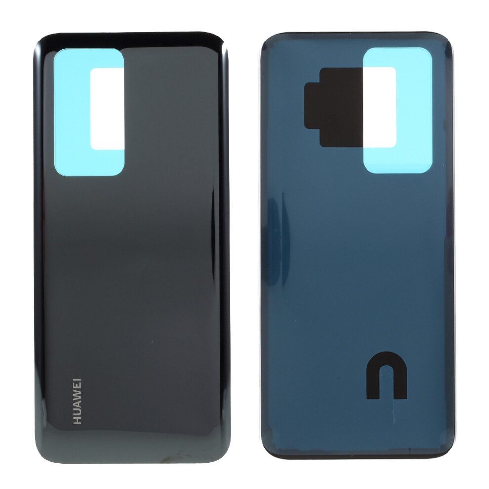 (Black) Battery Housing Back Cover With Adhesive Sticker For Huawei P40 Pro Black 6914272299427