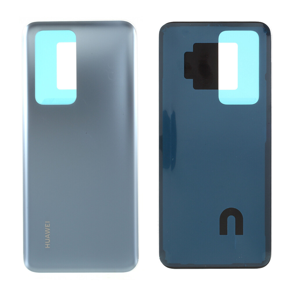 (Silver) Battery Housing Back Cover With Adhesive Sticker For Huawei P40 Pro Silver 6914275899112