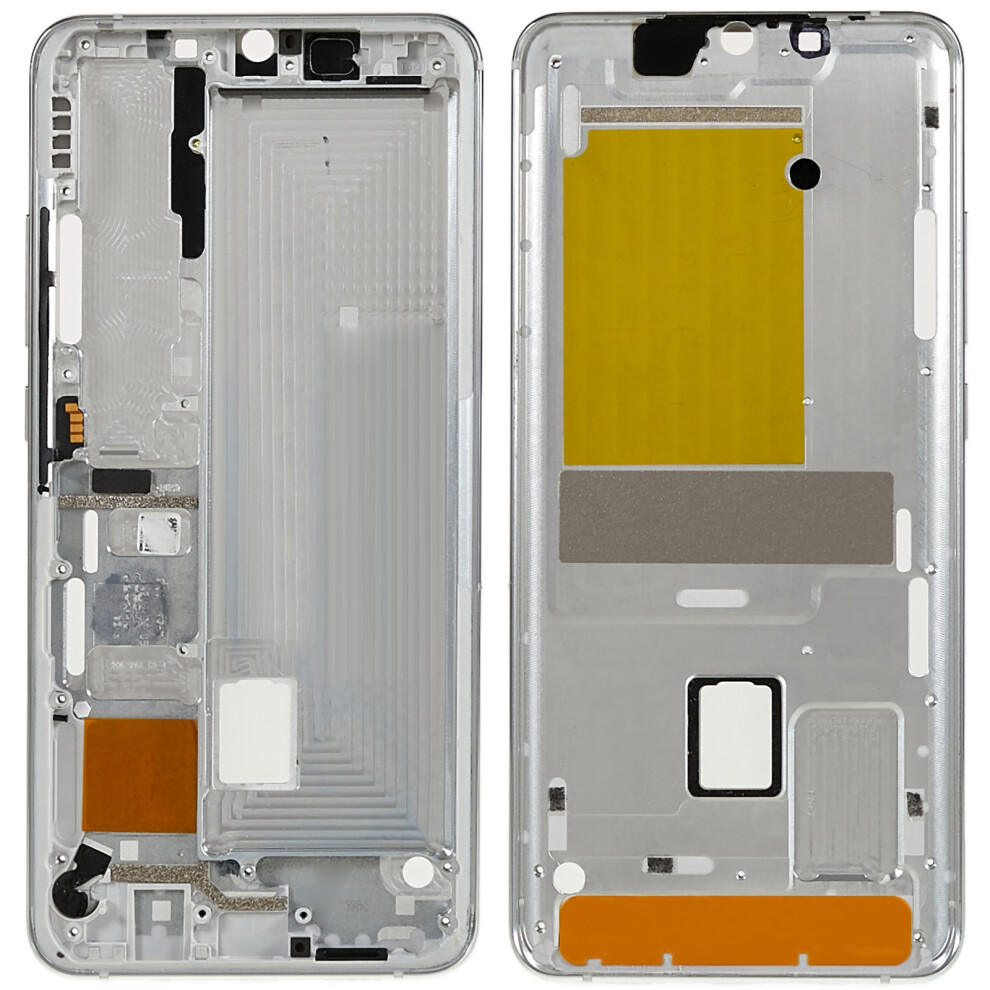 (Silver) For Xiaomi Mi Cc9 Pro/Mi Note 10/Mi Note 10 Pro Oem Front Housing Frame Replacement Part (A Side) (Without Logo) Silver 6914274358313