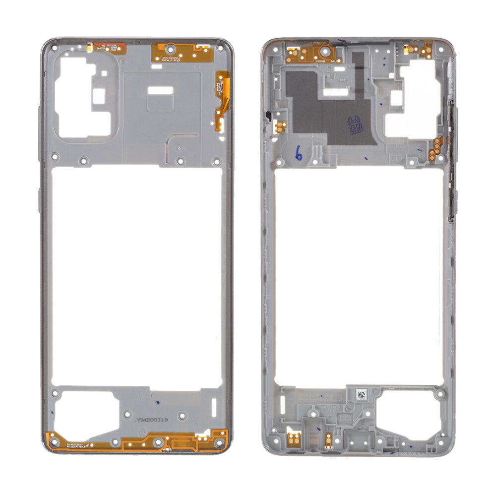 (Silver) Oem Middle Plate Frame For Samsung Galaxy A71 4G Sm-A715 Silver 6914271936323