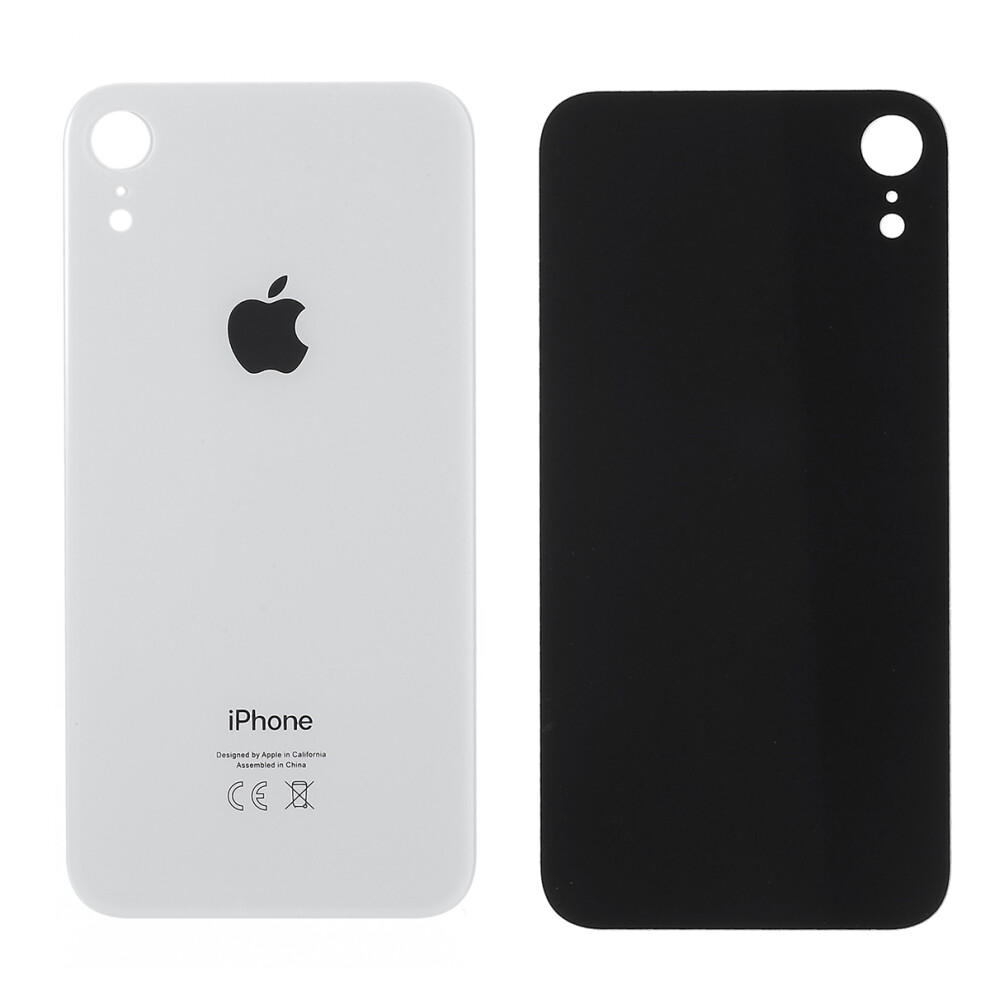 (White) For Apple Iphone Xr 6.1 Inch Glass Back Battery Housing Cover (Eu Version,Non-Oem But High Quality) White 6914277331085