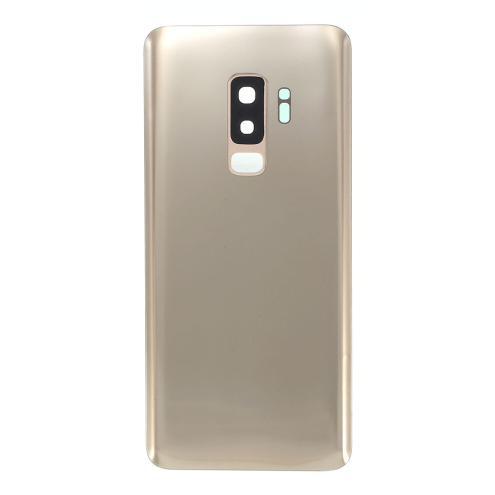 (Gold) Back Battery Housing Cover With Camera Ring Lens Cover Part (Without Logo) For Samsung Galaxy S9+ Gold 6914278921803