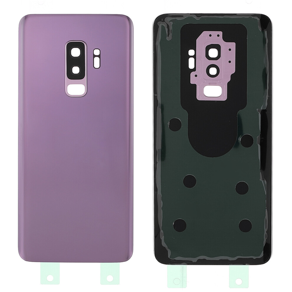 (Blue) Back Battery Housing Cover With Camera Ring Lens Cover Part (Without Logo) For Samsung Galaxy S9+ Blue 6914270948624