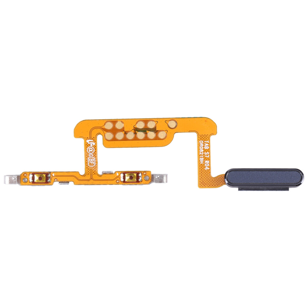(Black) For Samsung Galaxy Tab S7 T870 T875 T876 Oem Fingerprint Identification Flex Cable Power On/Off And Volume Cable (Without Logo) Black 6914276485598