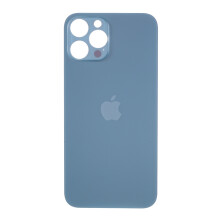 (Blue) For iPhone 12 Pro Max (Camera Lens Ring Hole Standard Version) Battery Housing Cover Repair Part