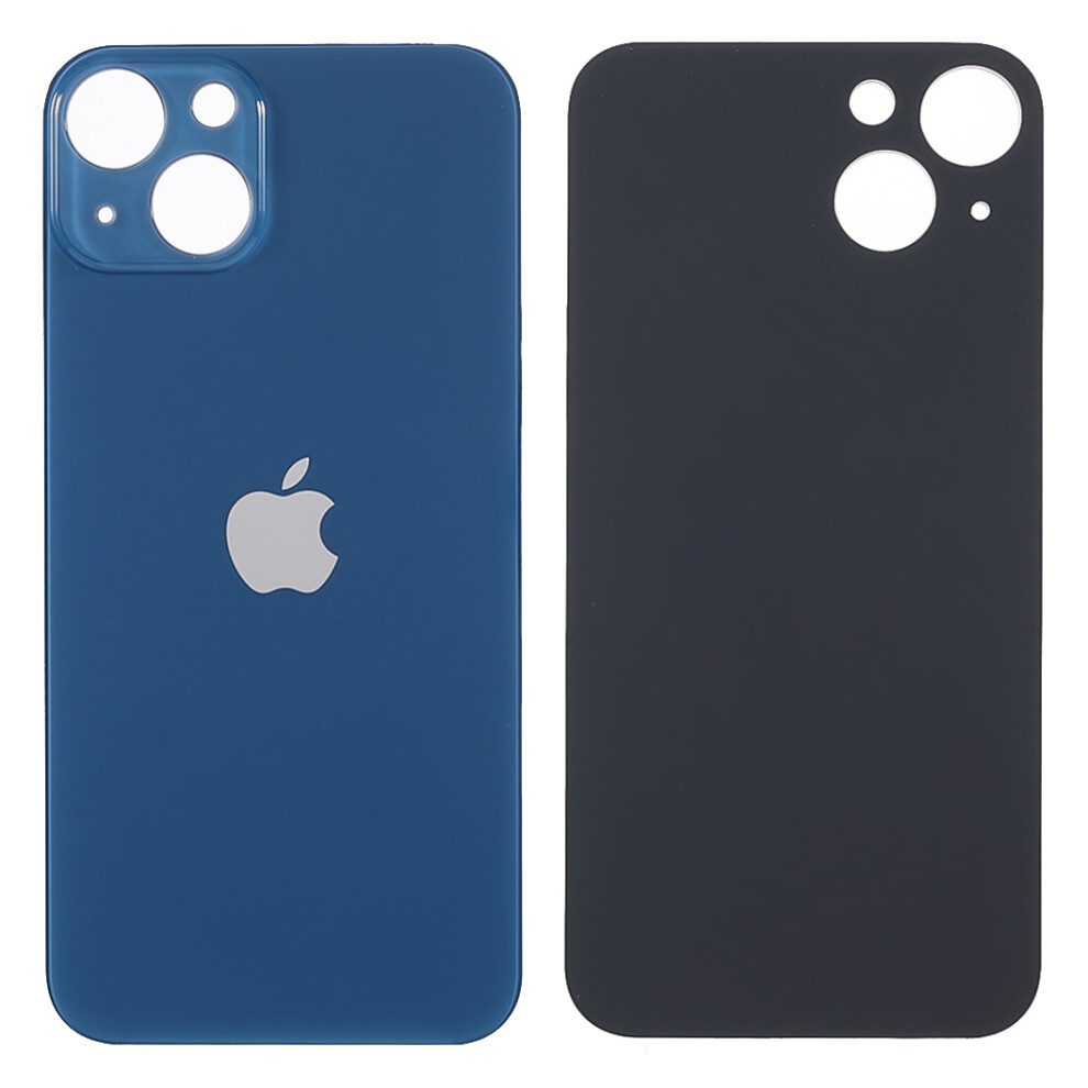 (Blue) For iPhone 13 6.1 inch Battery Housing Cover Repair Part (Camera Lens Ring Hole Standard Version)