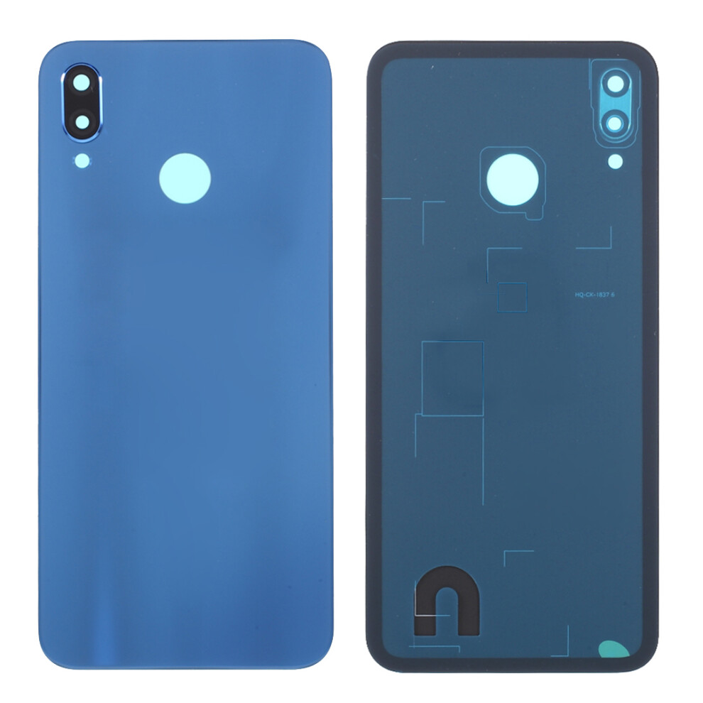 (Blue) Battery Housing Back Cover With Camera Ring Lens Cover Replacement (Without Logo) For Huawei P20 Lite (2018) Blue 6914278589744