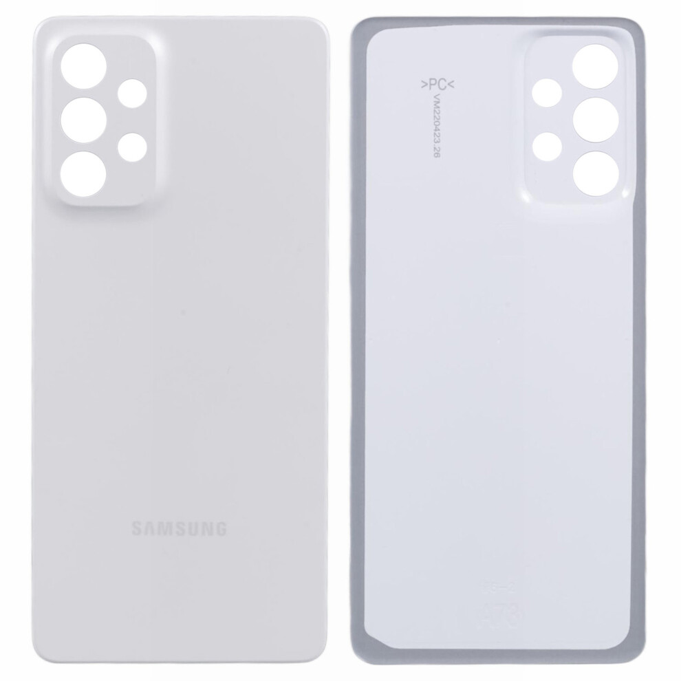 (White) For Samsung Galaxy A73 5G A736 Oem Plastic Battery Housing Back Cover Replacement White 6914274997468