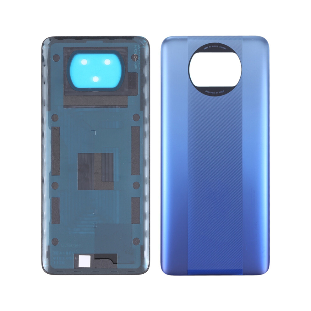 (Blue) For Xiaomi Poco X3 Pro M2102j20sg Oem Battery Door Cover Replacement Part Blue 6914273534756