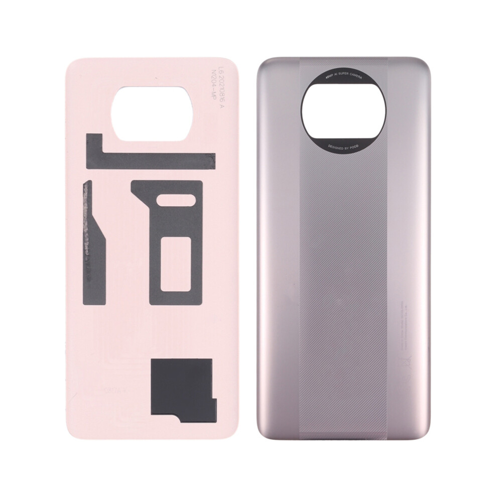 (Gold) For Xiaomi Poco X3 Pro M2102j20sg Oem Battery Door Cover Replacement Part Gold 6914276586783