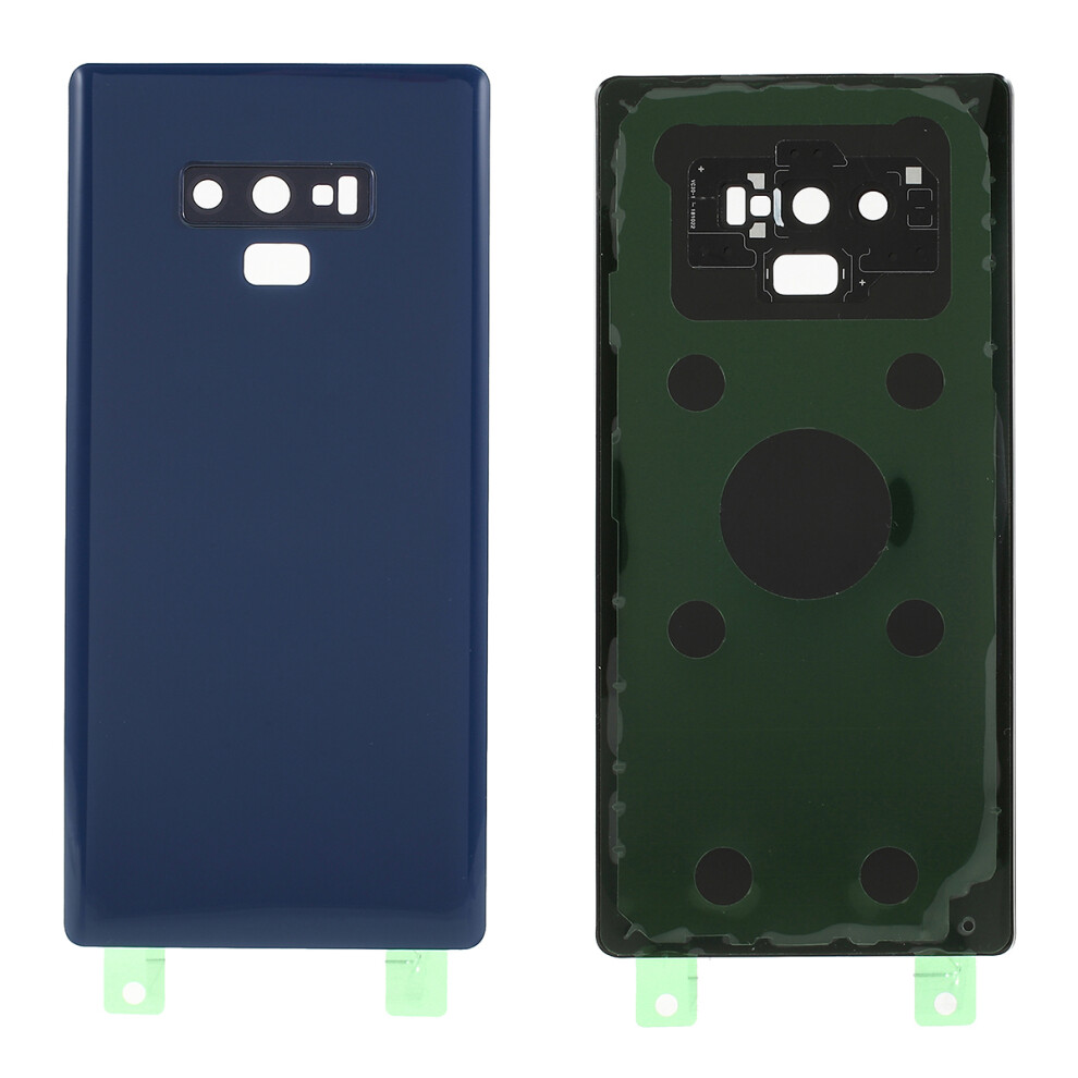 (Blue) Back Battery Housing Cover With Camera Ring Lens Cover Part (Without Logo) For Samsung Galaxy Note9 N960 Blue 6914279461452