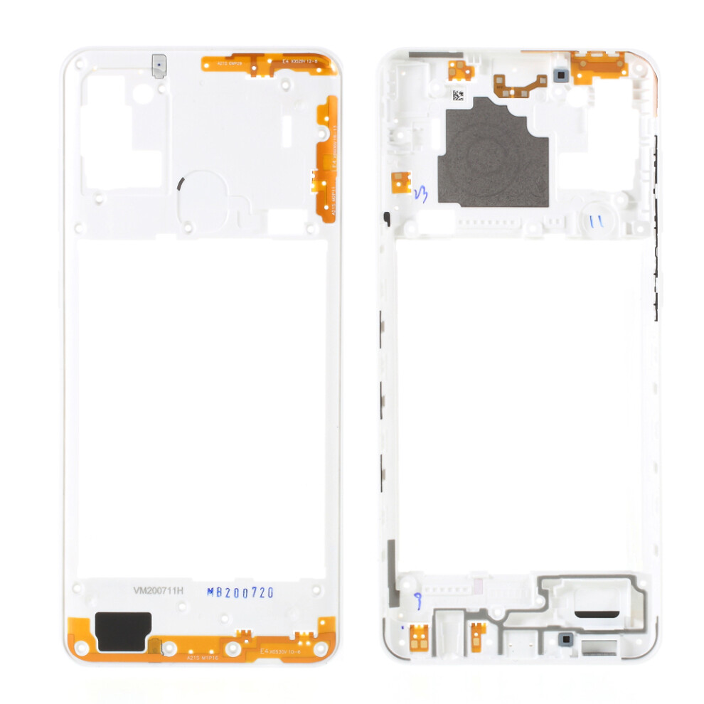 (White) Oem Middle Plate Frame Repair Part For Samsung Galaxy A21s A217 White 6914271472180