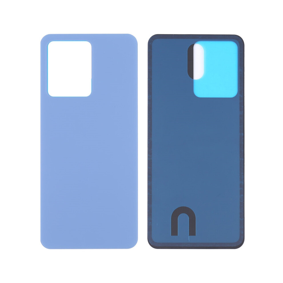 (Blue) For Vivo S12/V23 5G Matte Back Battery Housing Cover Replacement (Without Logo) Blue 6914276345571