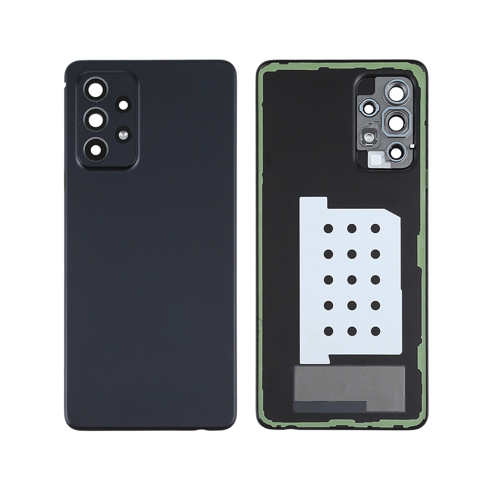 (Black) For Samsung Galaxy A52s 5G A528/A52 5G A526/A52 4G A525 Battery Housing With Adhesive Sticker+Camera Lens Cover (Without Logo) Black 6914275300021