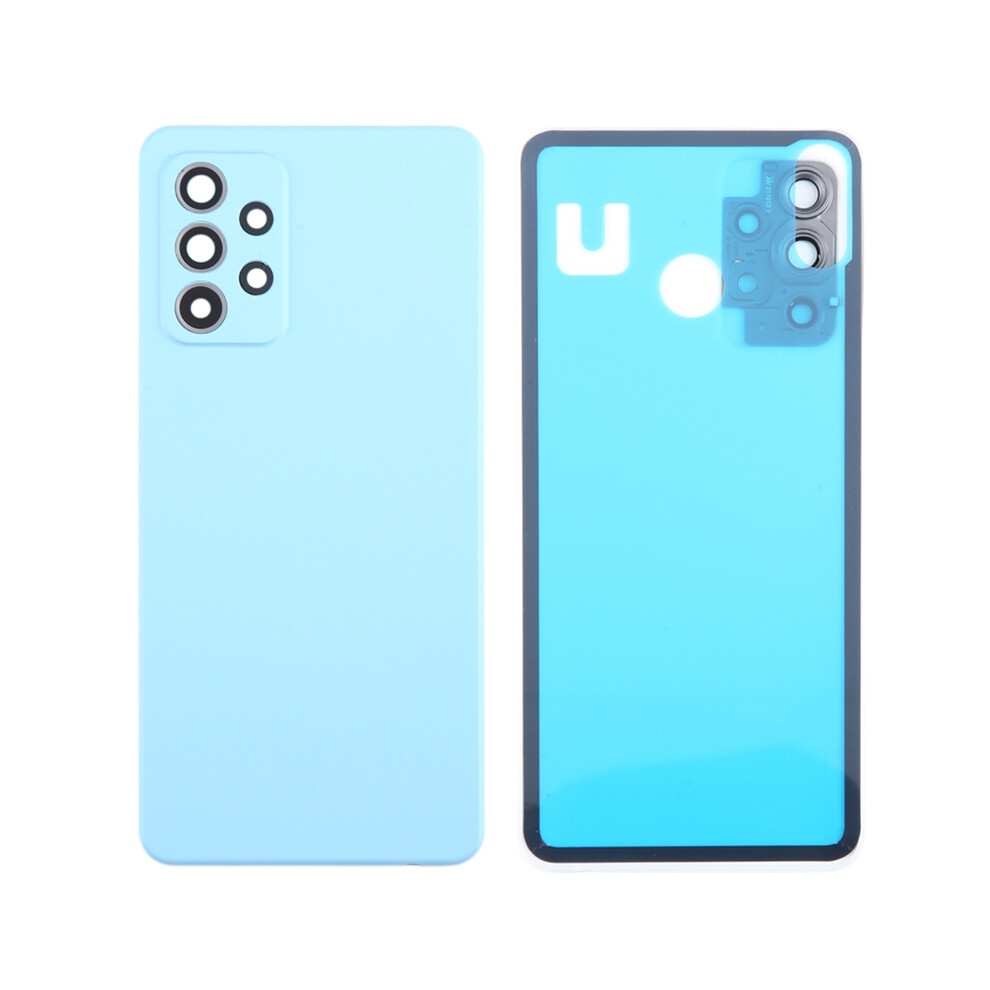 (Blue) For Samsung Galaxy A52s 5G A528/A52 5G A526/A52 4G A525 Battery Housing With Adhesive Sticker+Camera Lens Cover (Without Logo) Blue 6914275236108