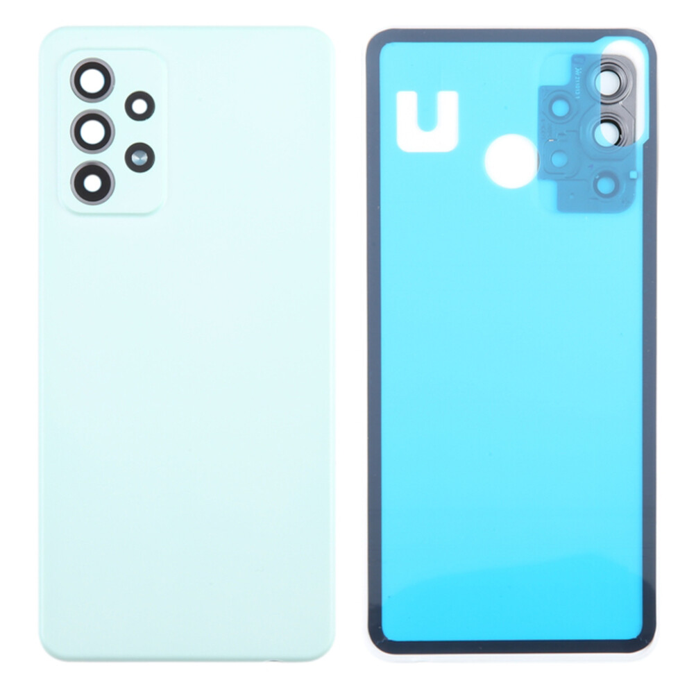 (Green) For Samsung Galaxy A52s 5G A528/A52 5G A526/A52 4G A525 Battery Housing With Adhesive Sticker+Camera Lens Cover (Without Logo) Green 6914272347357