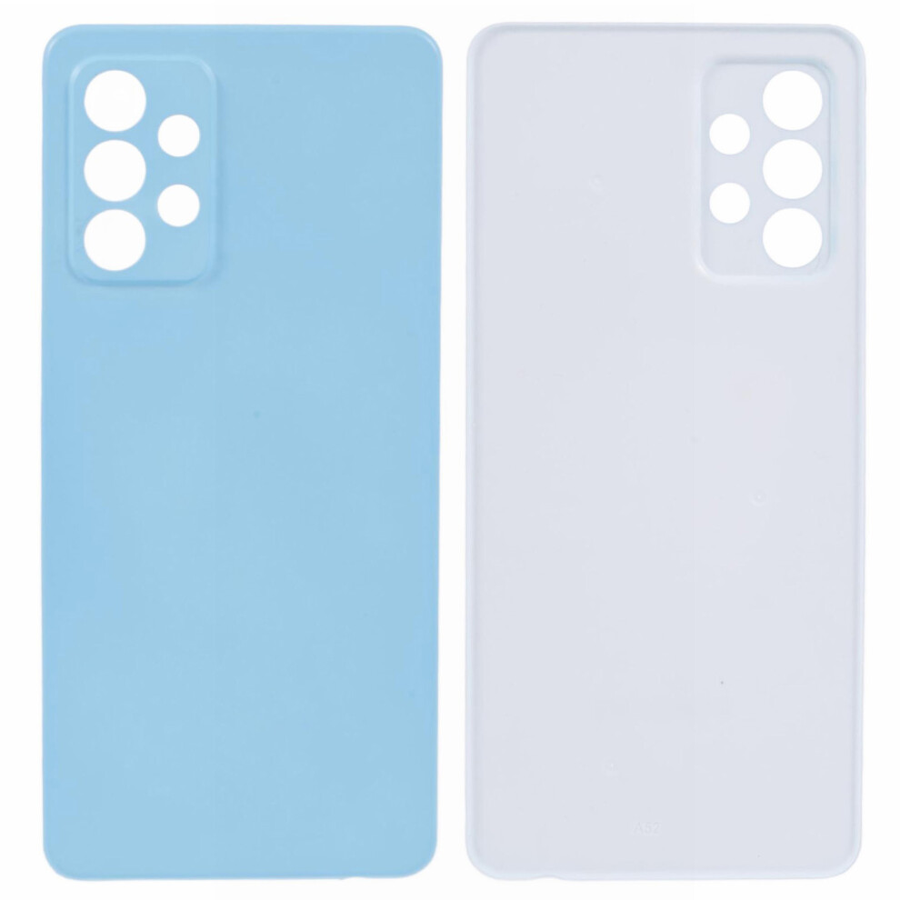 (Blue) For Samsung Galaxy A52s 5G A528/A52 5G A526/A52 4G A525 Back Battery Housing Cover Replacement (Without Logo) Blue 6914275803164