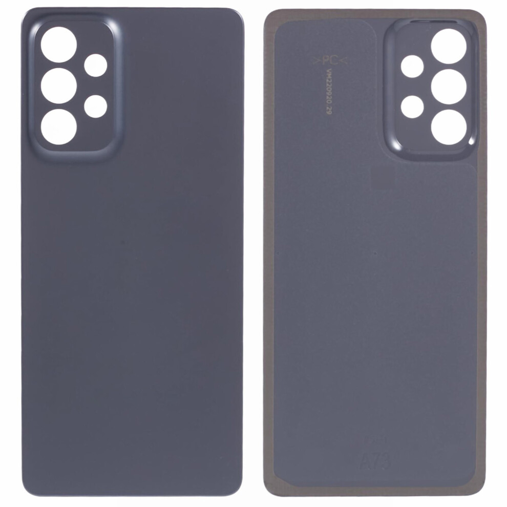 (Black) For Samsung Galaxy A73 5G A736 Back Battery Housing Cover Replacement (Without Logo) Black 6914274946299