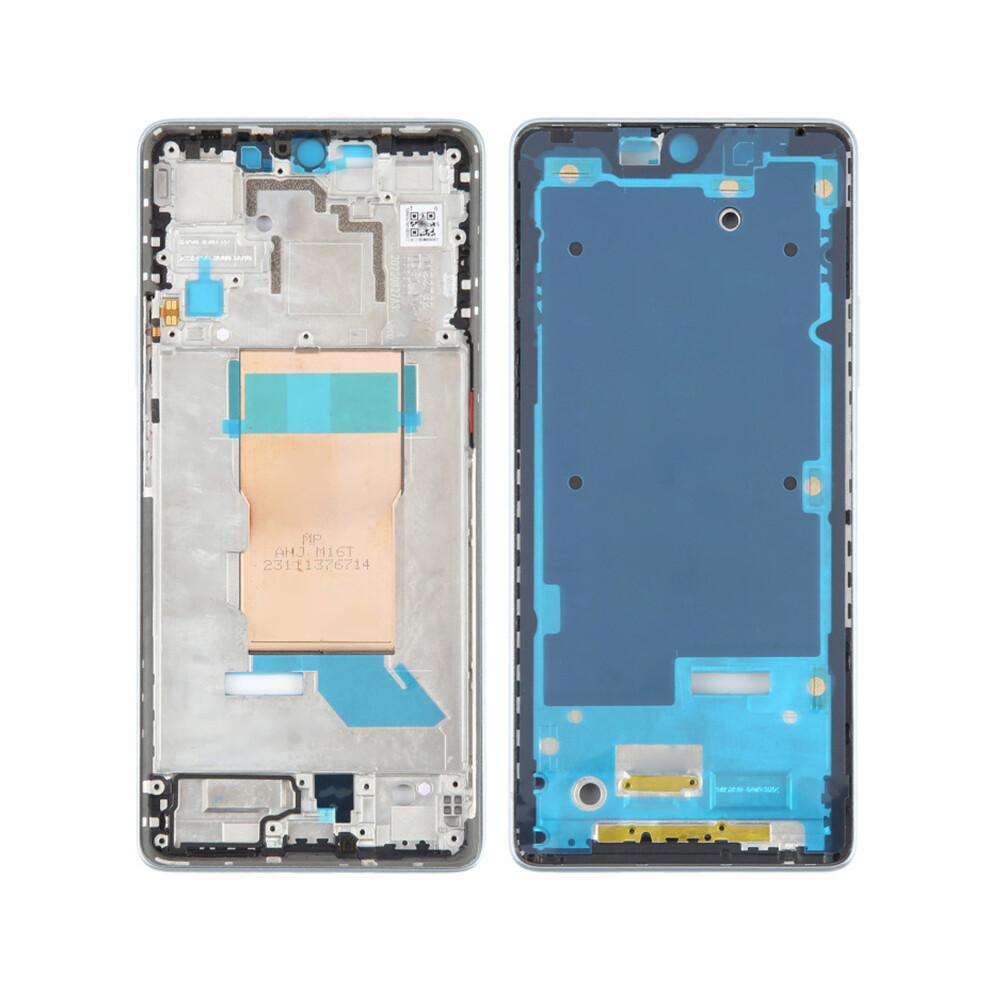 (Blue) For Xiaomi Poco F5 5G/Redmi Note 12 Turbo Middle Plate Frame Repair Part (A-Side) (Without Logo) Blue 6914276295258