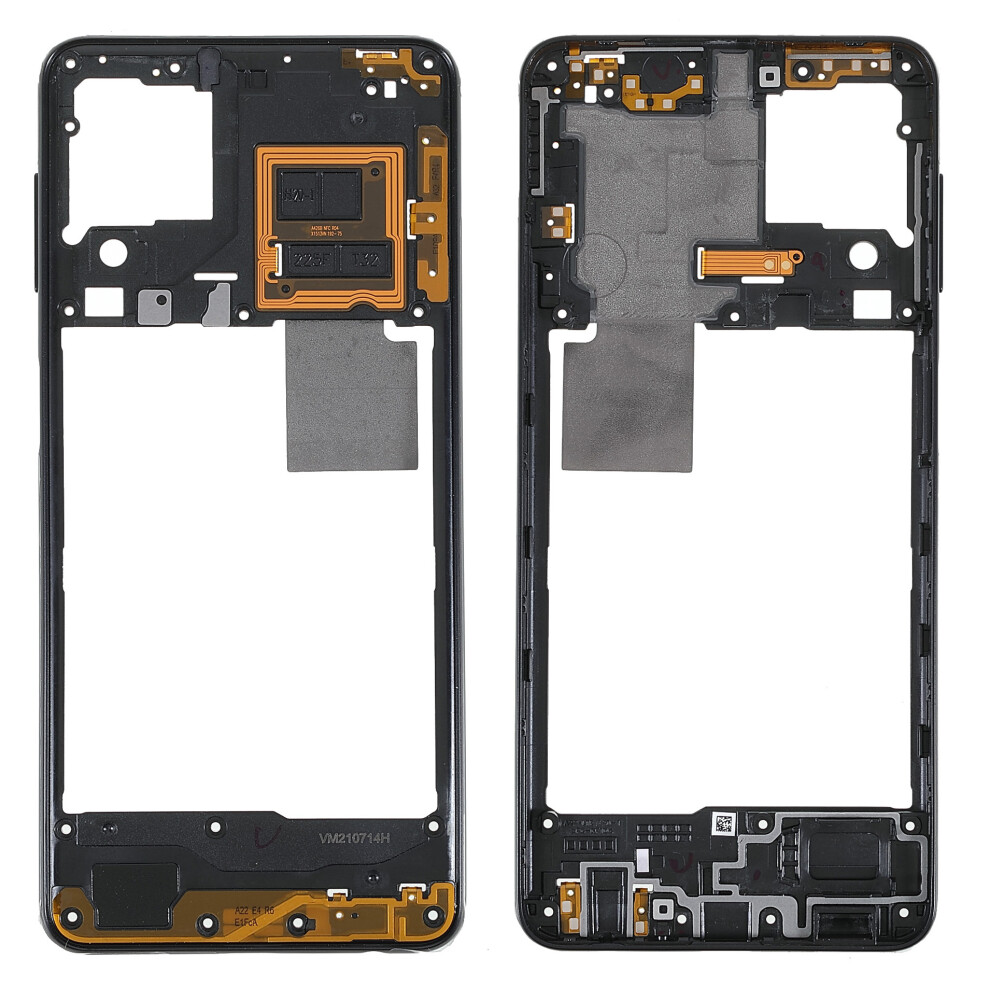 (Black) For Samsung Galaxy A22 4G (Eu Version) A225 Oem Middle Plate Frame Replacement (Without Logo) Black 6914273441092