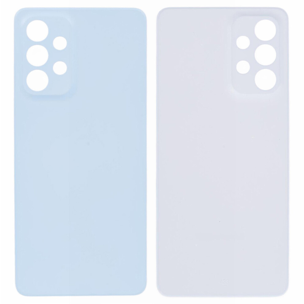 (Blue) For Samsung Galaxy A33 5G A336 Back Battery Housing Cover Replacement (Without Logo) Blue 6914275445258