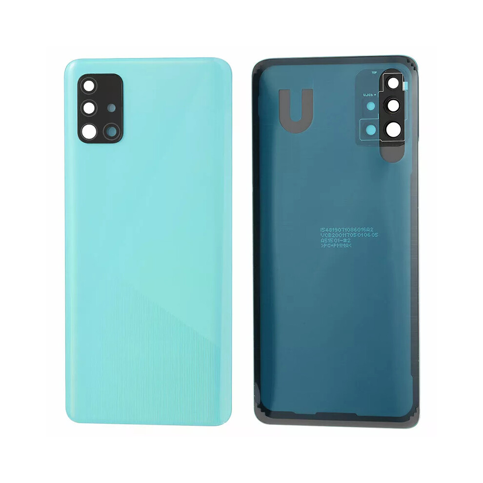 (Blue) For Samsung Galaxy A51 4G Sm-A515 Battery Housing With Adhesive Sticker+Camera Lens Cover (Without Logo) Blue 6914273707242