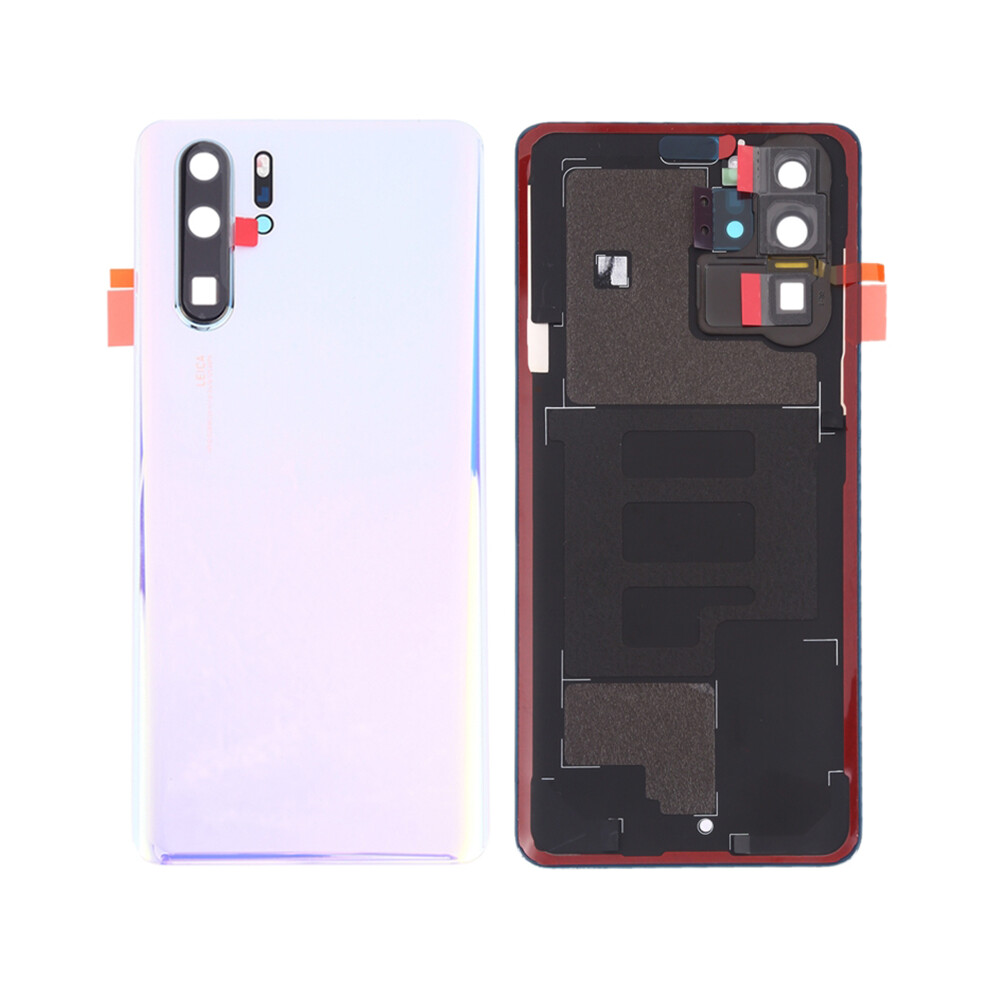 (Crystal) For Huawei P30 Pro Battery Housing With Adhesive Sticker+Camera Lens Cover 6914272301403
