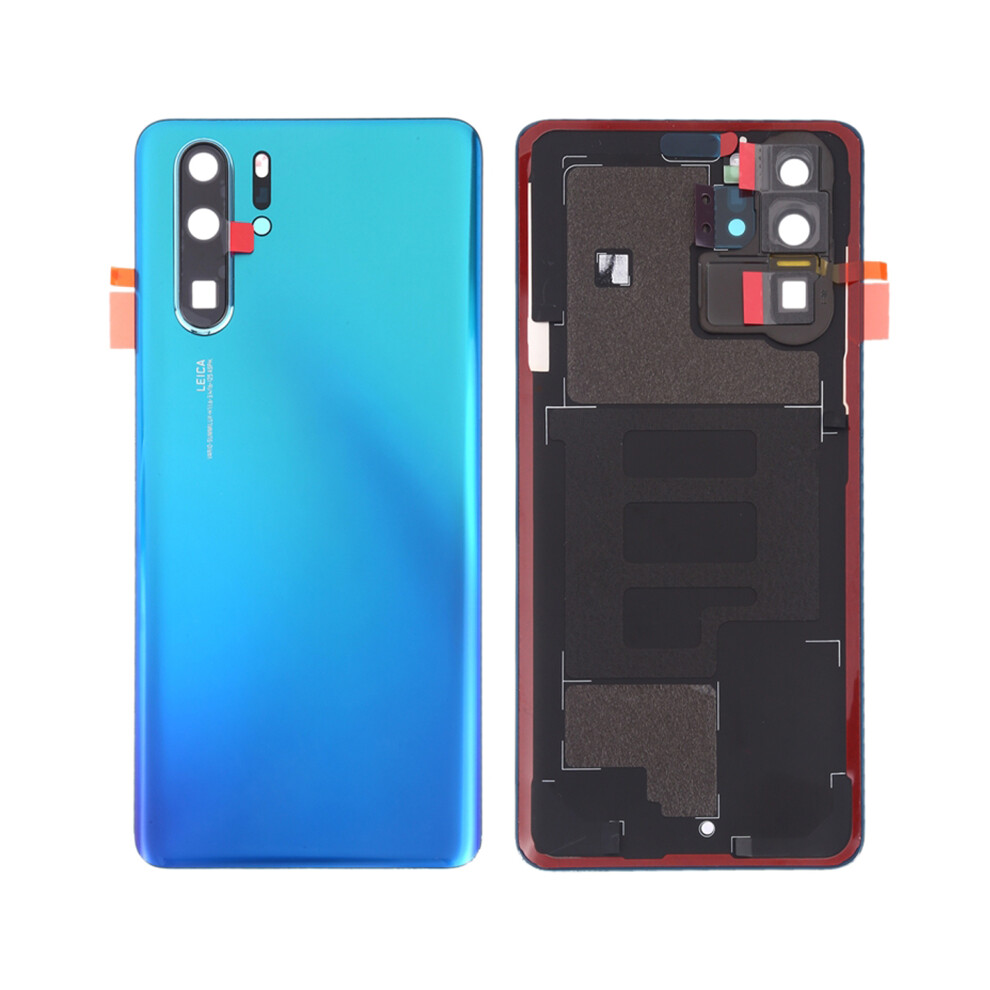 (Aurora ) For Huawei P30 Pro Battery Housing With Adhesive Sticker+Camera Lens Cover Blue 6914274640630