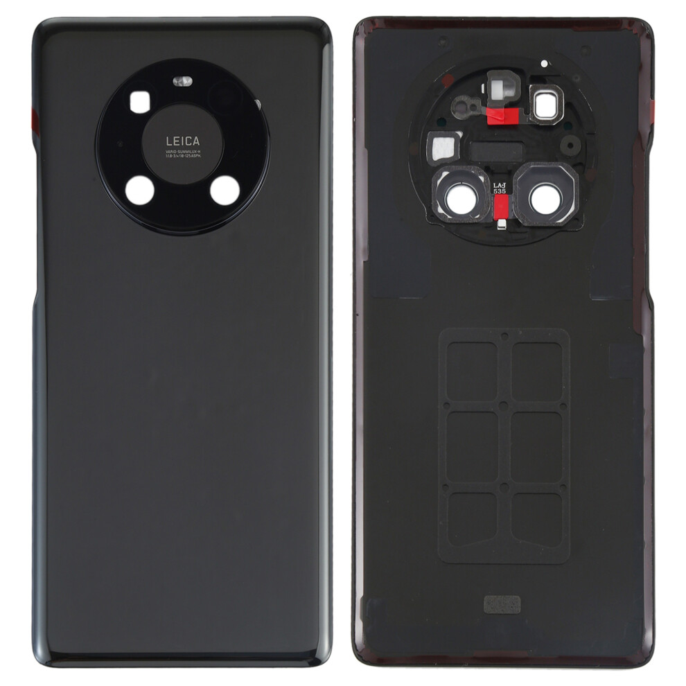 (Black) For Huawei Mate 40 Pro 5G Battery Housing With Adhesive Sticker+Camera Lens Cover Black 6914273173450