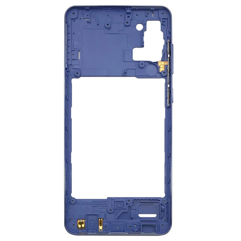 (Blue) For Samsung Galaxy A31 A315 Oem Middle Plate Frame Replacement (Without Logo) Blue 6914270511422