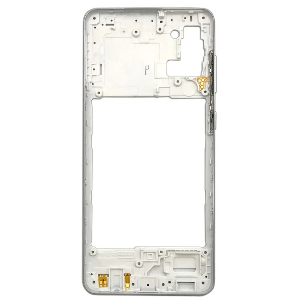 (White) For Samsung Galaxy A31 A315 Oem Middle Plate Frame Replacement (Without Logo) White 6914271993951