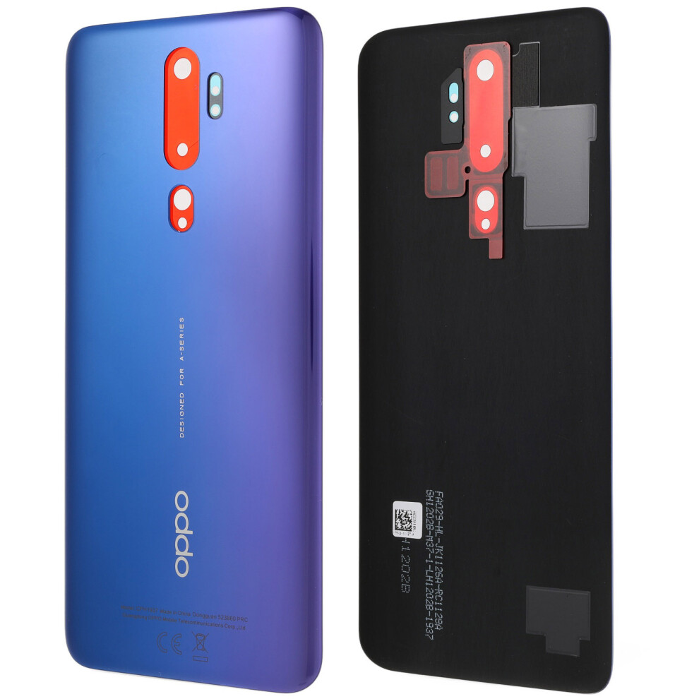 (Blue) For Oppo A5 (2020)/A9 (2020)/(A11x) Back Battery Housing Cover Replacement Blue 6914272157338
