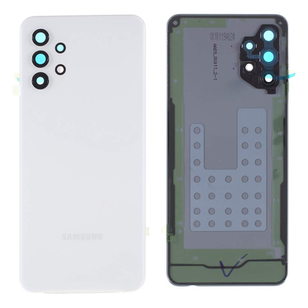 (White) Oem Battery Housing Cover Part With Adhesive Sticker Rear Camera Lens Cover For Samsung Galaxy A32 5G A326 White 6914273709710