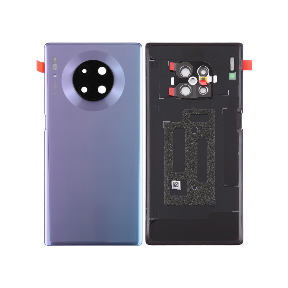 (Silver) For Huawei Mate 30 Pro 4G/5G Battery Housing Back Cover With Camera Ring Lens Cover Replacement (Without Logo) Silver 6914271603294