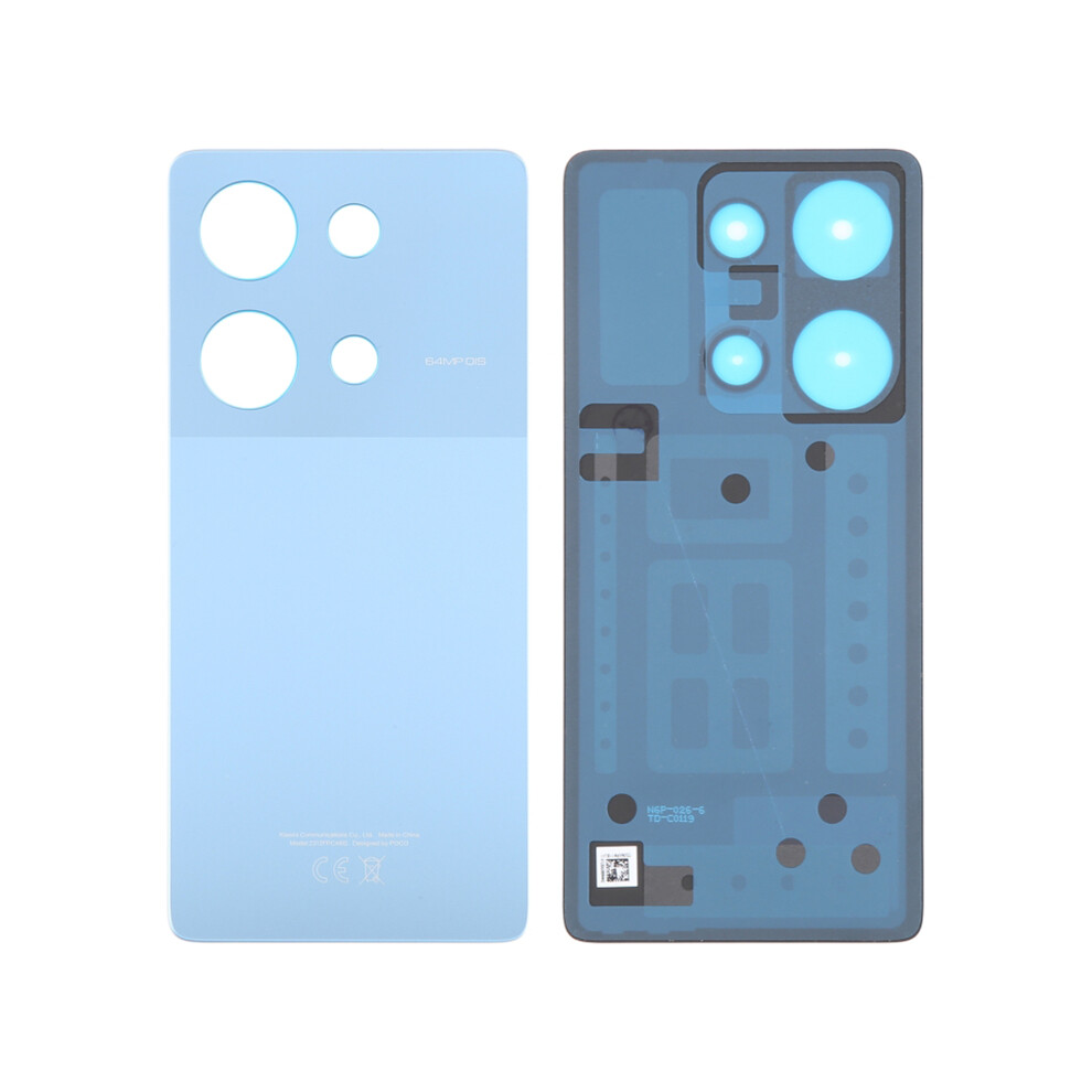 (Blue) For Xiaomi Poco M6 Pro 4G Oem Battery Door Cover Replacement Part Blue 6914279780515