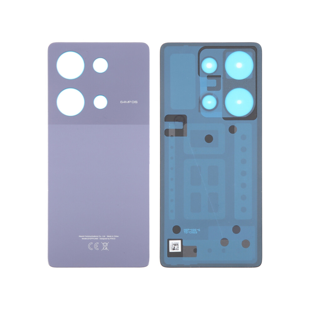 (Purple) For Xiaomi Poco M6 Pro 4G Oem Battery Door Cover Replacement Part Purple 6914271596282