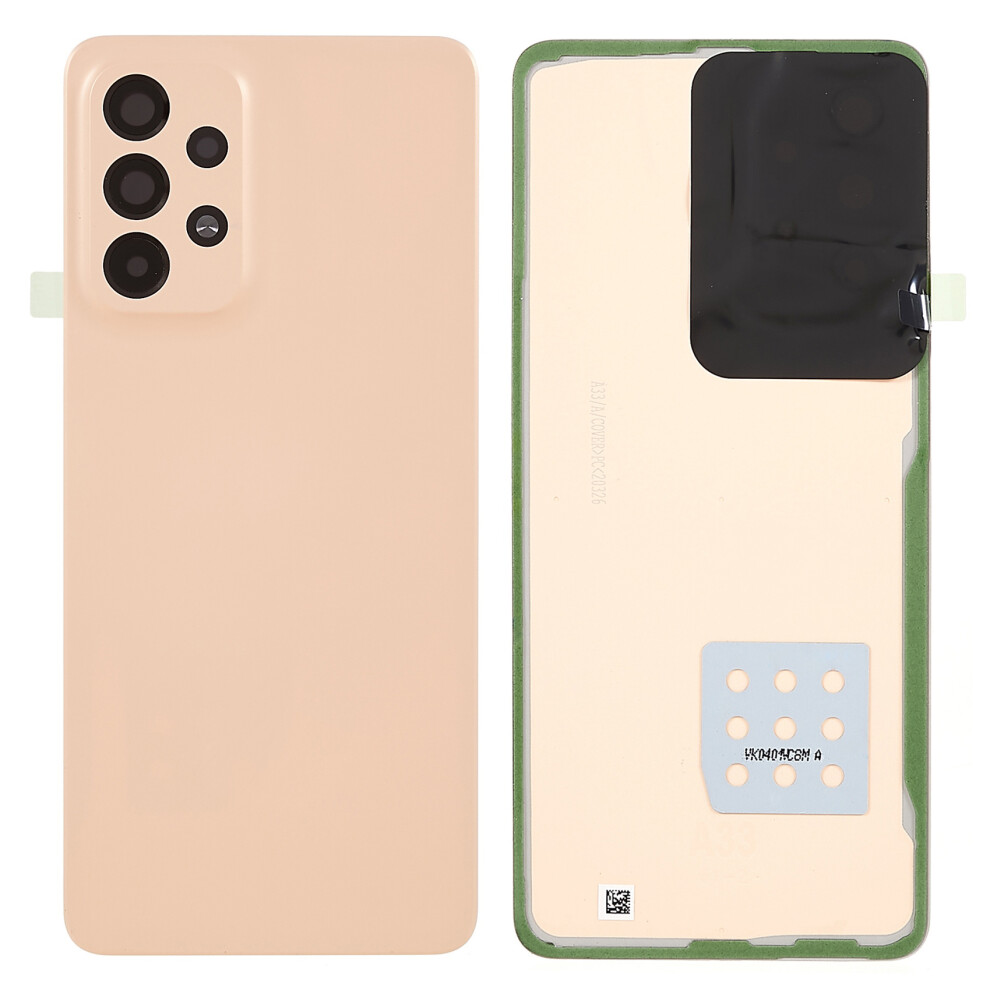 (Pink) For Samsung Galaxy A33 5G A336 Battery Housing With Adhesive Sticker+Camera Lens Cover (Without Logo) Pink 6914278307546