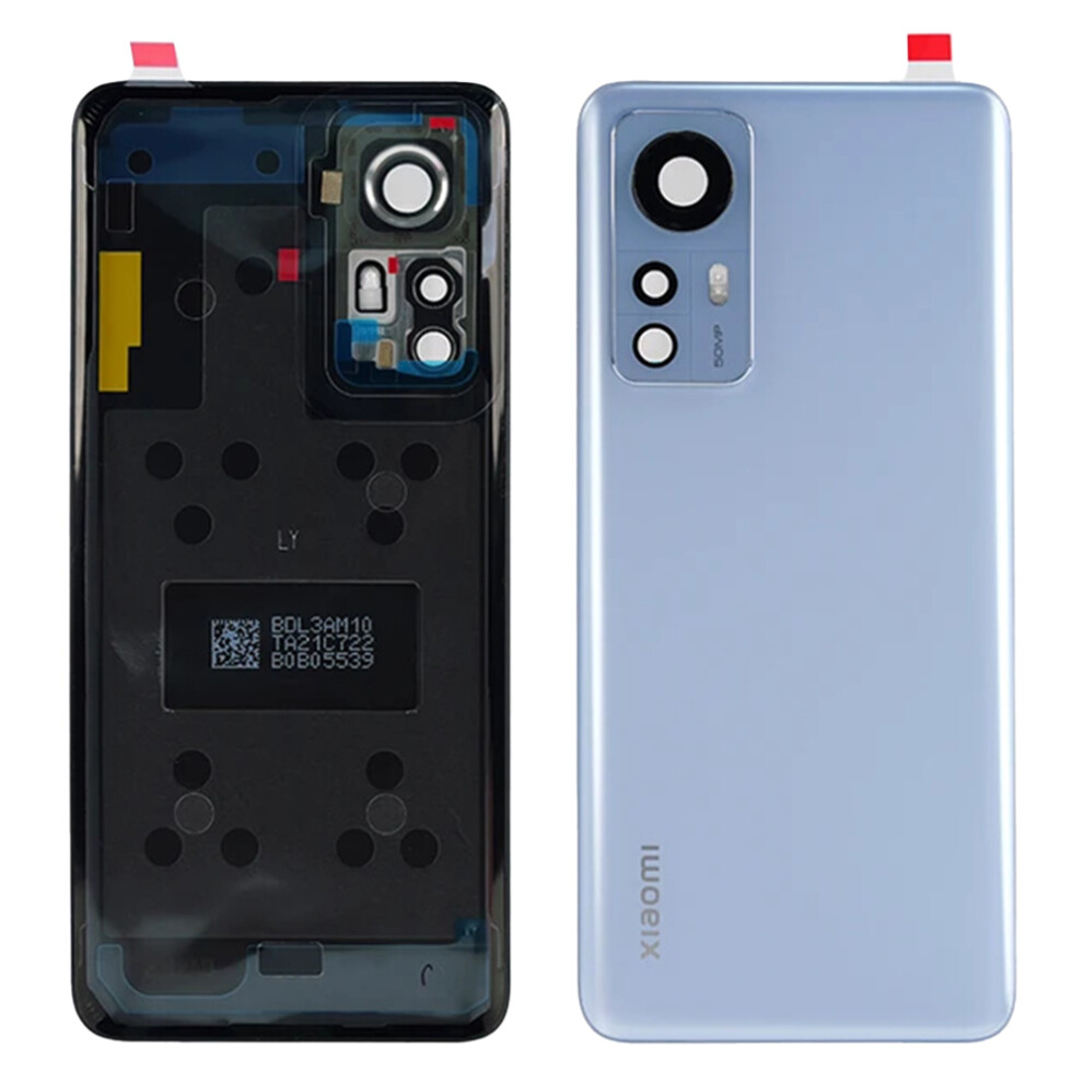 (Blue) For Xiaomi 12 5G/12X 5G Back Battery Housing Cover With Camera Ring Lens Cover Spare Part Blue 6914275722052