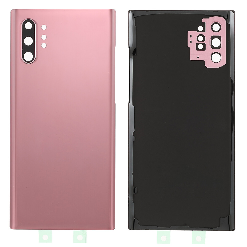 (Pink) For Samsung Galaxy Note 10 Plus 4G N975/Note 10 Plus 5G N976 Battery Housing With Adhesive Sticker+Camera Lens Cover Pink 6914276239719